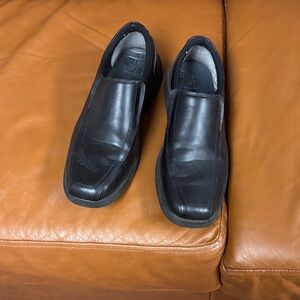 George Men's Classic Black Slip-On Loafers